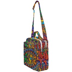 Dead Dancing Bears Grateful Dead Pattern Crossbody Day Bag by Grandong