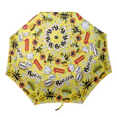 Cartoon Comics Pattern Folding Umbrellas by Loisa77