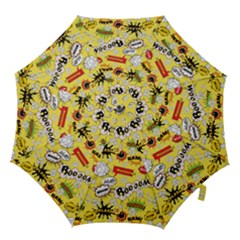 Cartoon Comics Pattern Hook Handle Umbrellas (small) by Loisa77