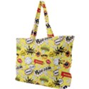 Cartoon Comics Pattern Simple Shoulder Bag View1