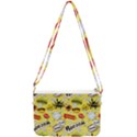 Cartoon Comics Pattern Double Gusset Crossbody Bag View1