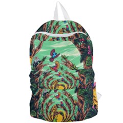 Monkey Tiger Bird Parrot Forest Jungle Style Foldable Lightweight Backpack by Grandong