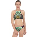 Monkey Tiger Bird Parrot Forest Jungle Style Halter Bikini Set View1