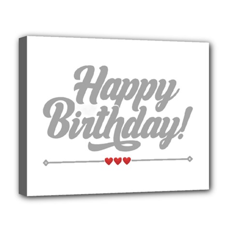 Birthday  Deluxe Canvas 20  X 16  (stretched) by didisemporium