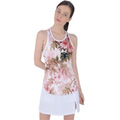 Flower Plant Vintage Retro Racer Back Mesh Tank Top by Ravend