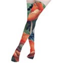 Flower Poppies Thigh High Stockings View2