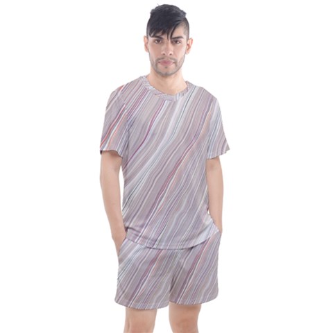 Marble Texture Marble Painting Men s Mesh T-shirt And Shorts Set by Ndabl3x