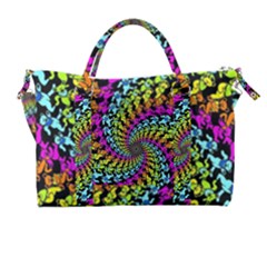 3d Grateful Dead 90 s Neon Dancing Bears Carry-on Travel Shoulder Bag by Perong