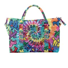 Tie Dye Grateful Dead Bears Carry-on Travel Shoulder Bag by Perong