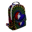 Grateful Dead Bear Pattern Flap Pocket Backpack (Small) View2