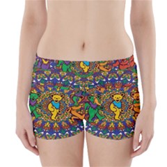 Dead Dancing Bears Grateful Dead Pattern Boyleg Bikini Wrap Bottoms by Grandong