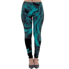 Angry Male Lion Predator Carnivore Lightweight Velour Leggings by Ndabl3x