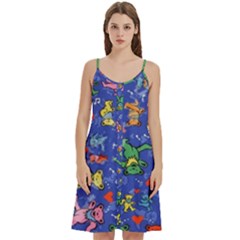 Grateful Dead Bears Women s Spaghetti Strap Pullover Cami Dress by Perong