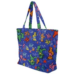 Grateful Dead Bears Zip Up Canvas Bag by Perong