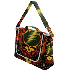 Grateful Dead Steal Your Face Deadhead Hippie Logo Music Box Up Messenger Bag by Perong