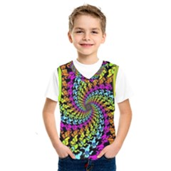 3d Grateful Dead 90 s Neon Dancing Bears Kids  Basketball Tank Top by Perong