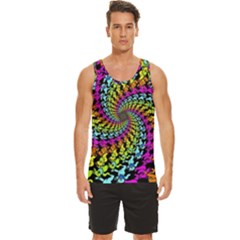 3d Grateful Dead 90 s Neon Dancing Bears Men s Wide Collar Tank Top by Perong