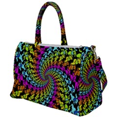 3d Grateful Dead 90 s Neon Dancing Bears Duffel Travel Bag by Perong