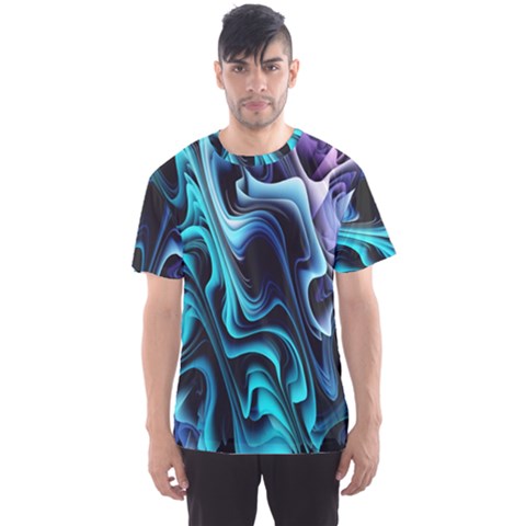 Nature Water Wave Architecture Men s Sport Mesh T-shirt by Salmanaz77