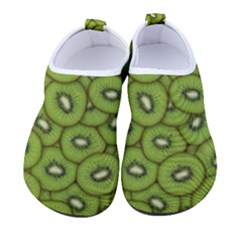 Kiwi Fruit Pattern Green Background Women s Sock-style Water Shoes by Paksenen