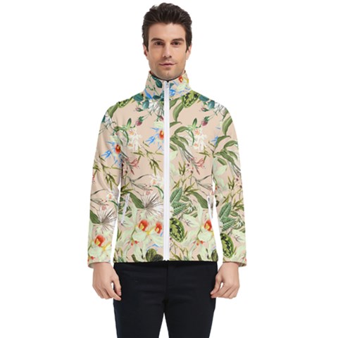 Textile Fabric Tropical Men s Bomber Jacket by Paksenen