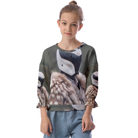 Digital Rebel (13) Kids  Cuff Sleeve Top by 1xmerch