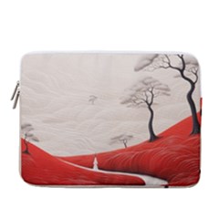 Trees Forest Path 14  Vertical Laptop Sleeve Case With Pocket by Proyonanggan