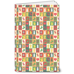 Template Christmas Pattern 8  X 10  Softcover Notebook by Proyonanggan