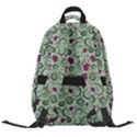 Swirls Foliage Leaves Green Carry-on Travel Backpack View2