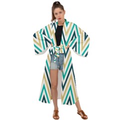 Zigzag01 Maxi Kimono by XEENIQUE