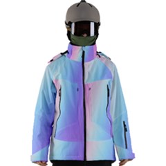 Pastel Rainbow, Color Men s Zip Ski And Snowboard Waterproof Breathable Jacket by kyorashop23