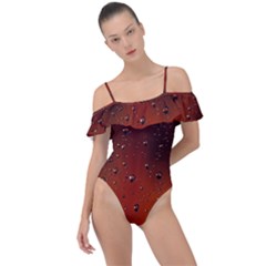 Water Drops, Lui, Amazing Frill Detail One Piece Swimsuit by kyorashop23