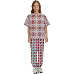 Kawaii Jam Pattern Aqua Kids  T-shirt And Pants Sports Set by snowwhitegirl