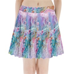 Cells Fluid Bubbles Pleated Mini Skirt by Maspions