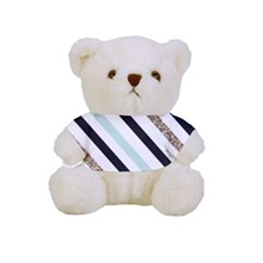 Pattern, Blue, Gold, Lines, Stripes Full Print Tee For Cuddly Teddy Bear by kyorashop23