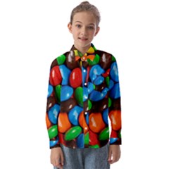 Colorful Candy Background, Close-up Kids  Long Sleeve Shirt by kyorashop23