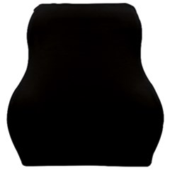 Plain Black Black Car Seat Velour Cushion  by kyorashop23