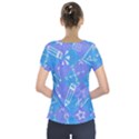 Background Abstract Texture Pattern Short Sleeve Front Detail Top View2