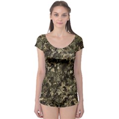 Camouflage Army Survival Uniform Boyleg Leotard  by Posterlux