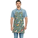 Birds Pattern Flowers Whimsical Kitchen Apron View1