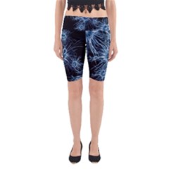 Neurons Brain Cells Structure Yoga Cropped Leggings by anzea