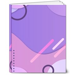 Colorful Labstract Wallpaper Theme 8  X 10  Hardcover Notebook by Apen