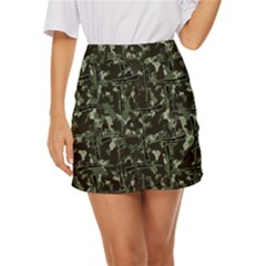 Precision Pursuit: Hunting Motif Camouflage Pattern Mini Front Wrap Skirt by dflcprintsclothing