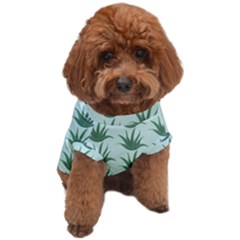 Aloe Plants Pattern Scrapbook Dog T-shirt by anzea