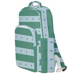 Pattern Triangle Double Compartment Backpack by anzea