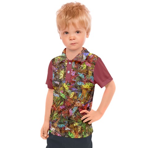 Vivid Cactus Charm Design Pattern Kids  Polo T-shirt by dflcprintsclothing