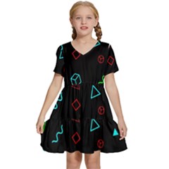 Amoled Kids  Short Sleeve Tiered Mini Dress by kyorashop23