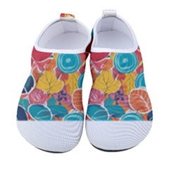 Floral And Leaves Pattern Men s Sock-style Water Shoes