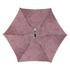 Pink Fabric Texture, Knitted Pink Texture, Automatic Folding Umbrella With Case (small)