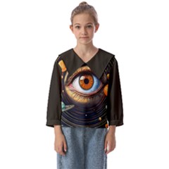 Eye Of The Universe (ai) Kids  Sailor Shirt by dflcprintsclothing